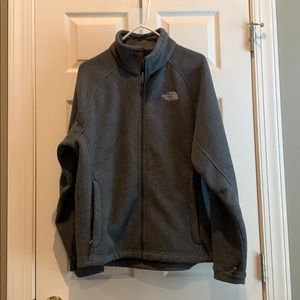 Men’s Gray The North Face Fleece Jacket Size M